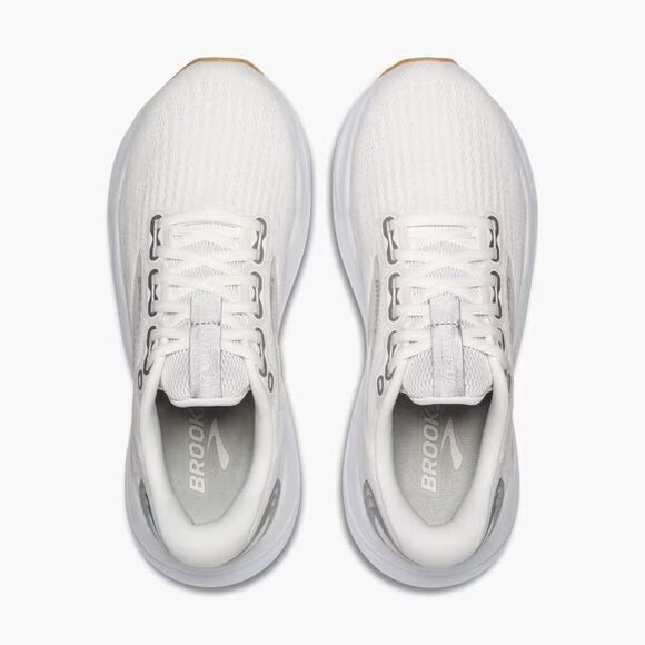 Brooks Glycerin 21 Running Shoes White Silver Biscuit W8.5 MSRP $160 - Picture 4 of 8